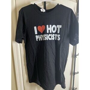 I Love Hot Physicists Heart Tshirt (M)
